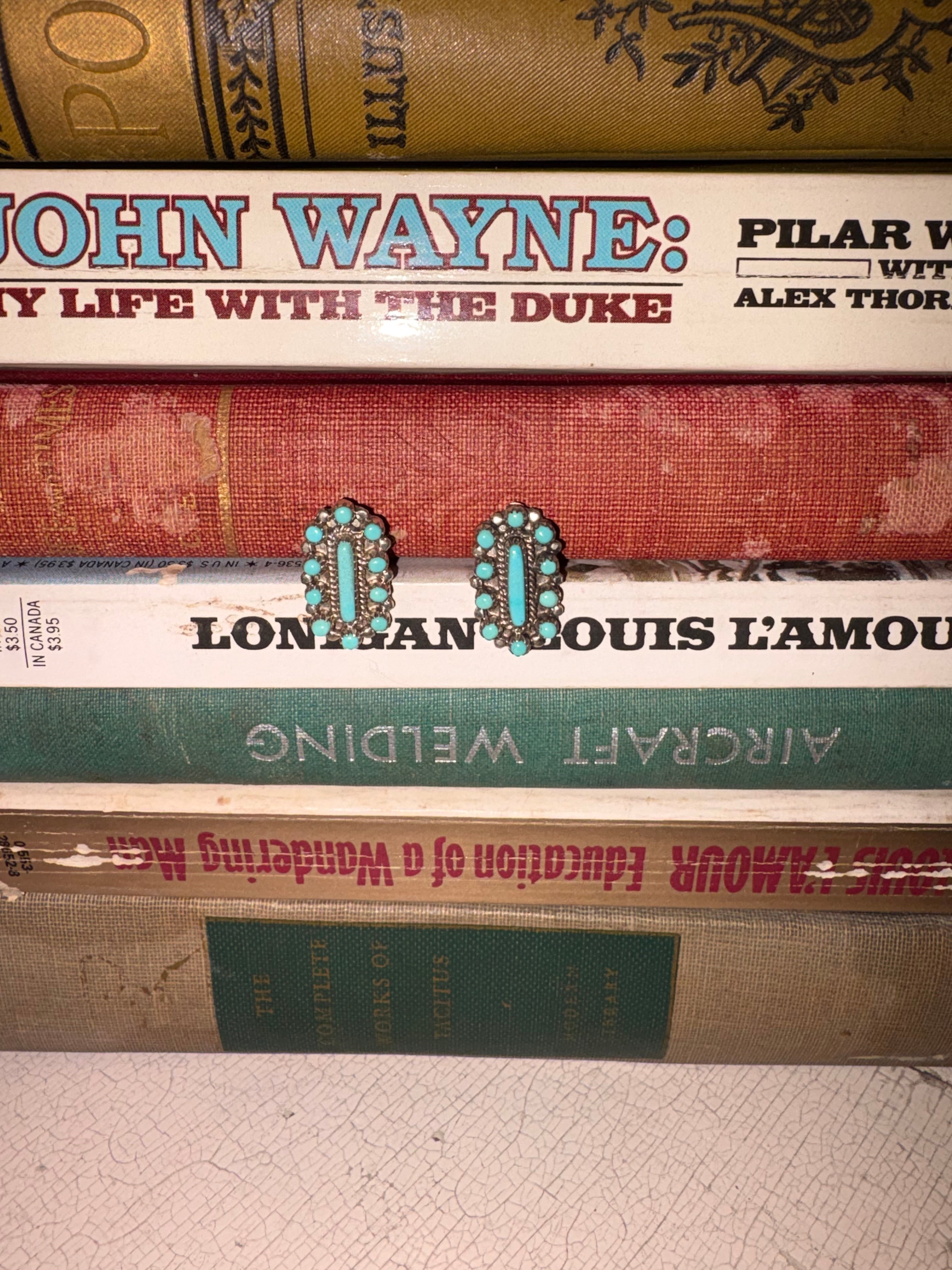 Vintage Zuni Turquoise Earrings