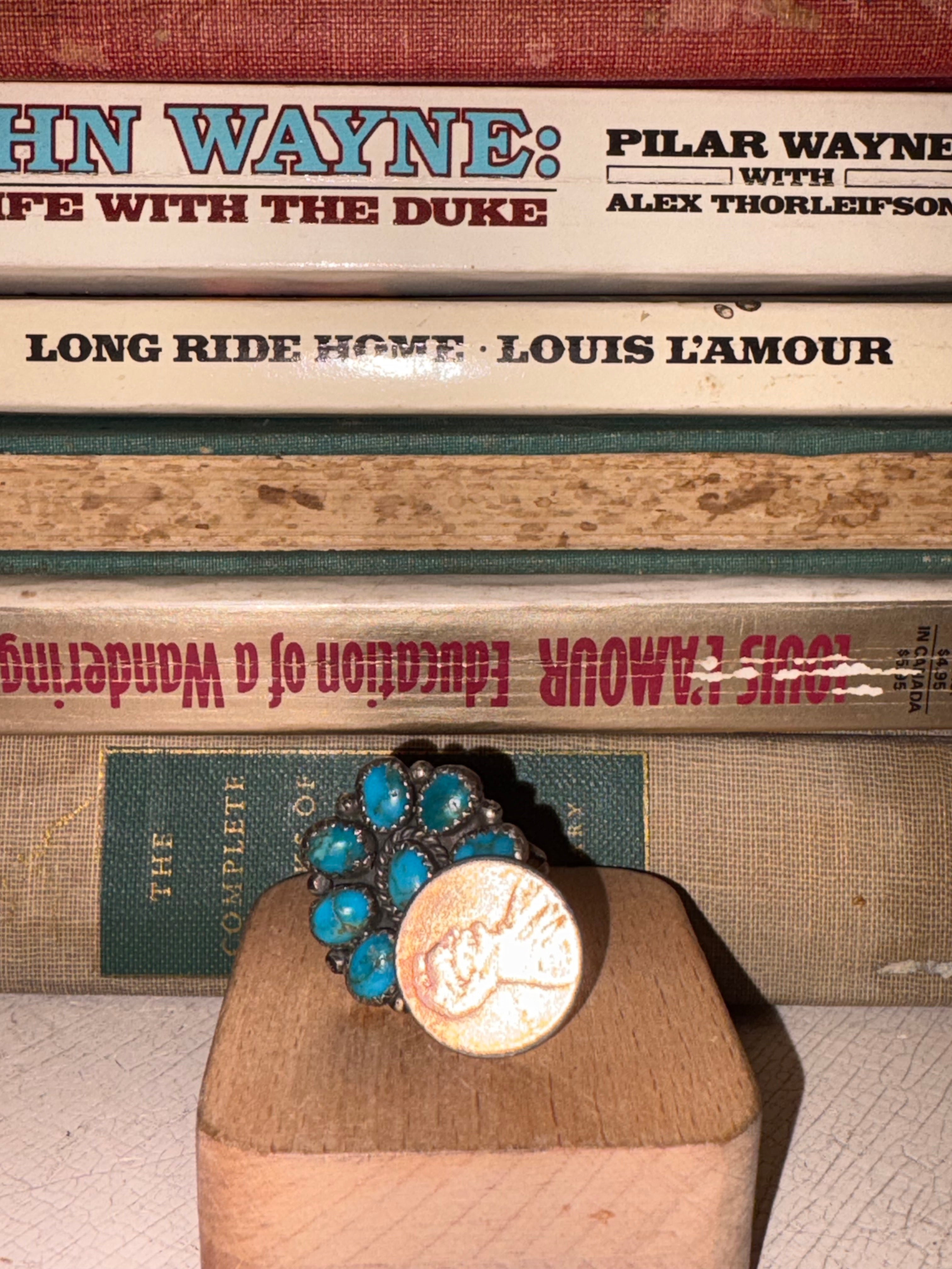Vintage Zuni Turquoise Ring