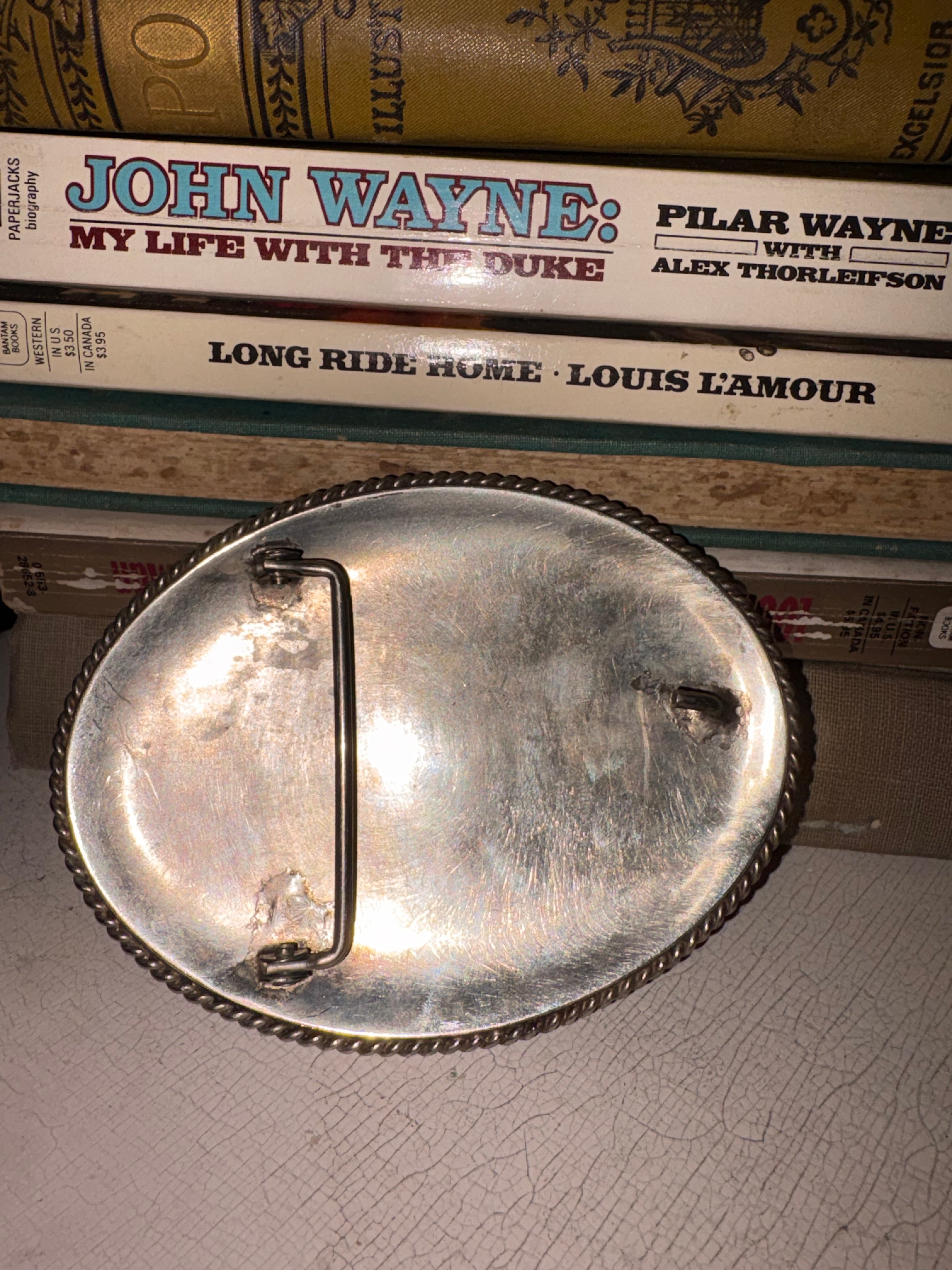 Vintage Navajo Turquoise Belt Buckle