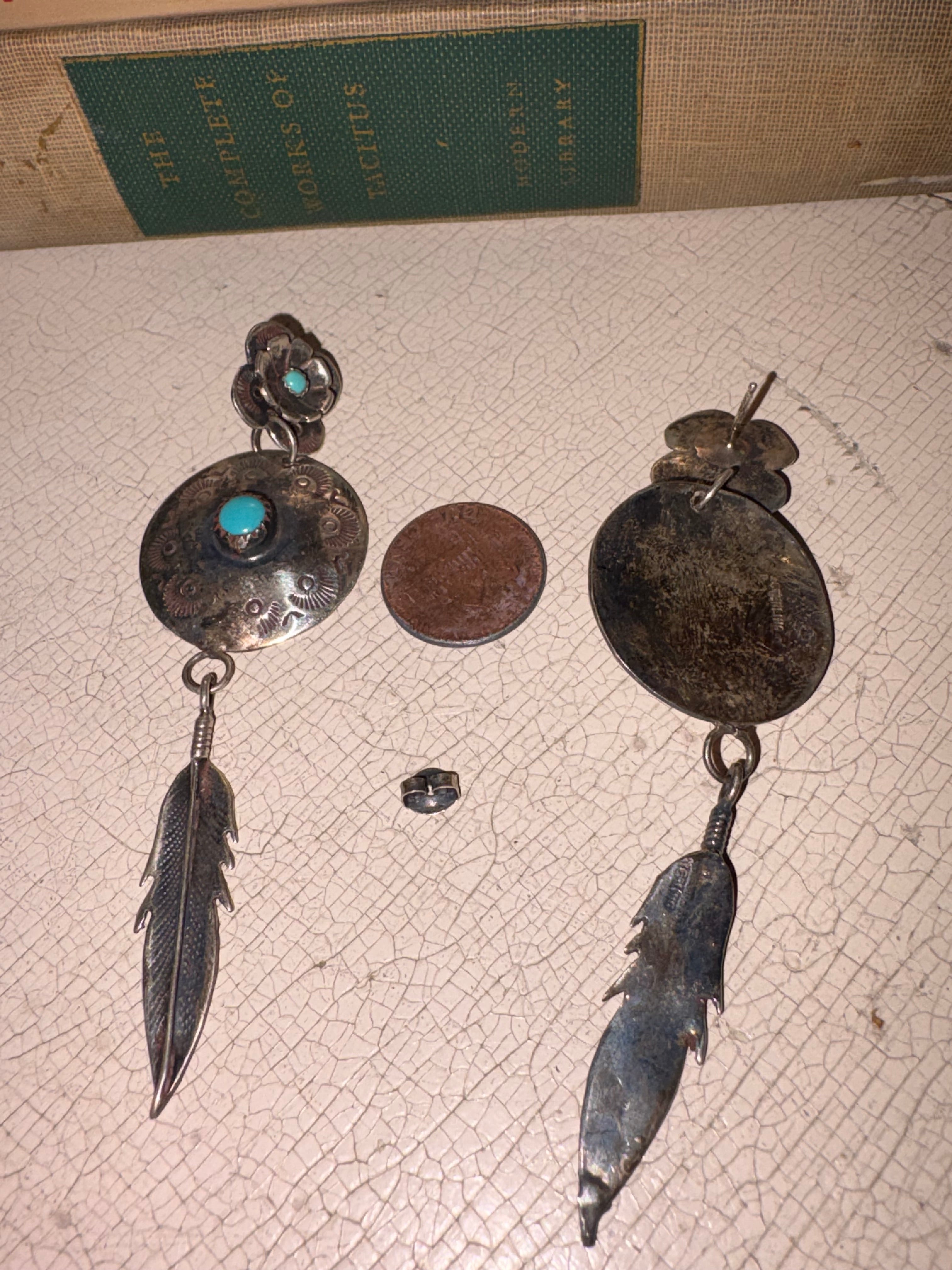 Vintage Navajo Turquoise Earrings
