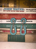 Vintage Zuni Turquoise Earrings