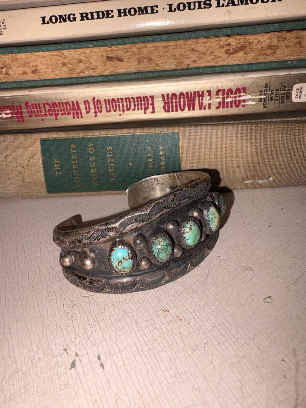 Vintage Navajo Turquoise Cuff