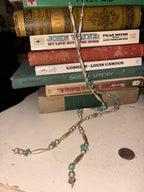 Vintage Turquoise Lariat Necklace