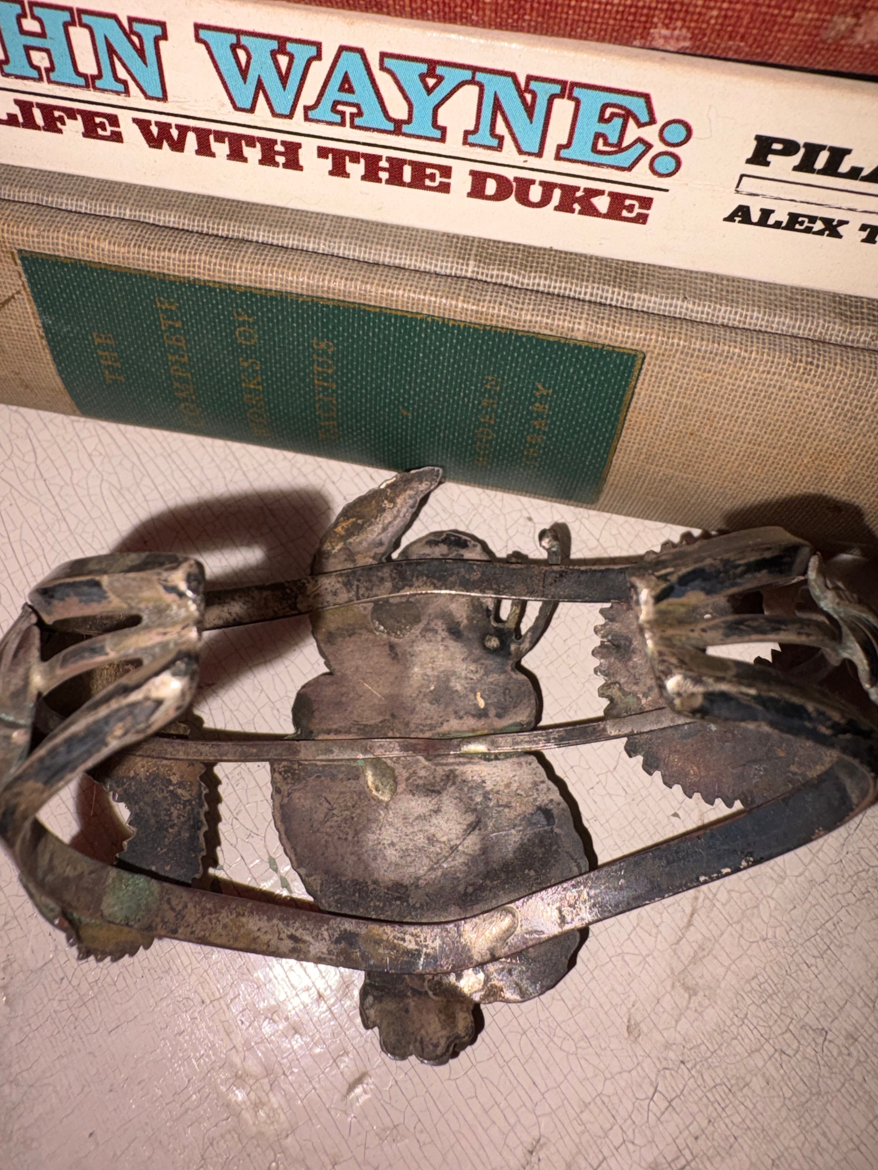 Vintage Navajo Silver & Turquoise Cuff