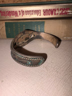 Vintage Navajo Silver & Turquoise Cuff