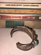Vintage Navajo Silver & Turquoise Cuff