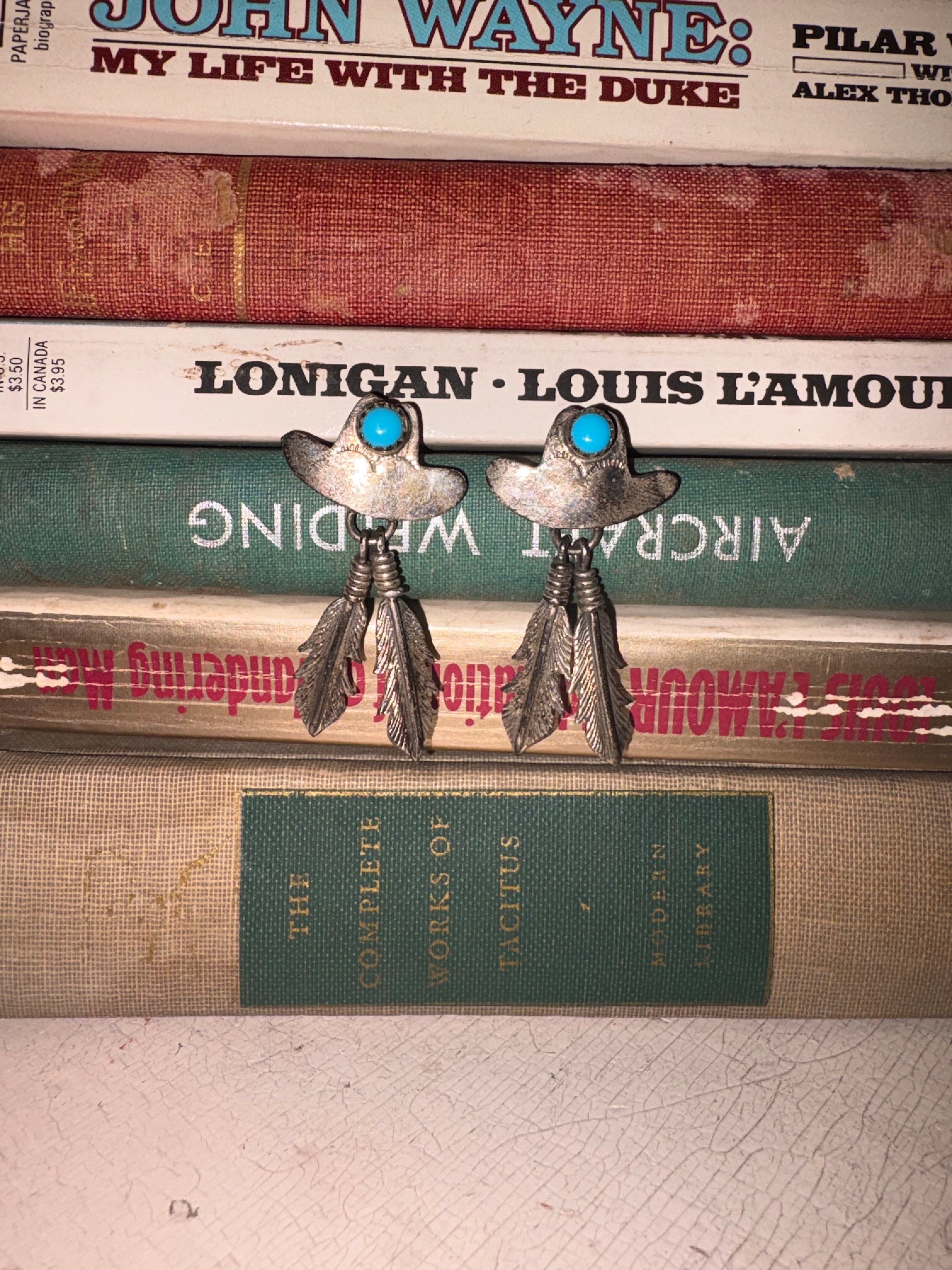 Vintage Navajo Turquoise Earrings