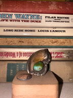 Vintage Navajo Bear Claw & Turquoise Ring