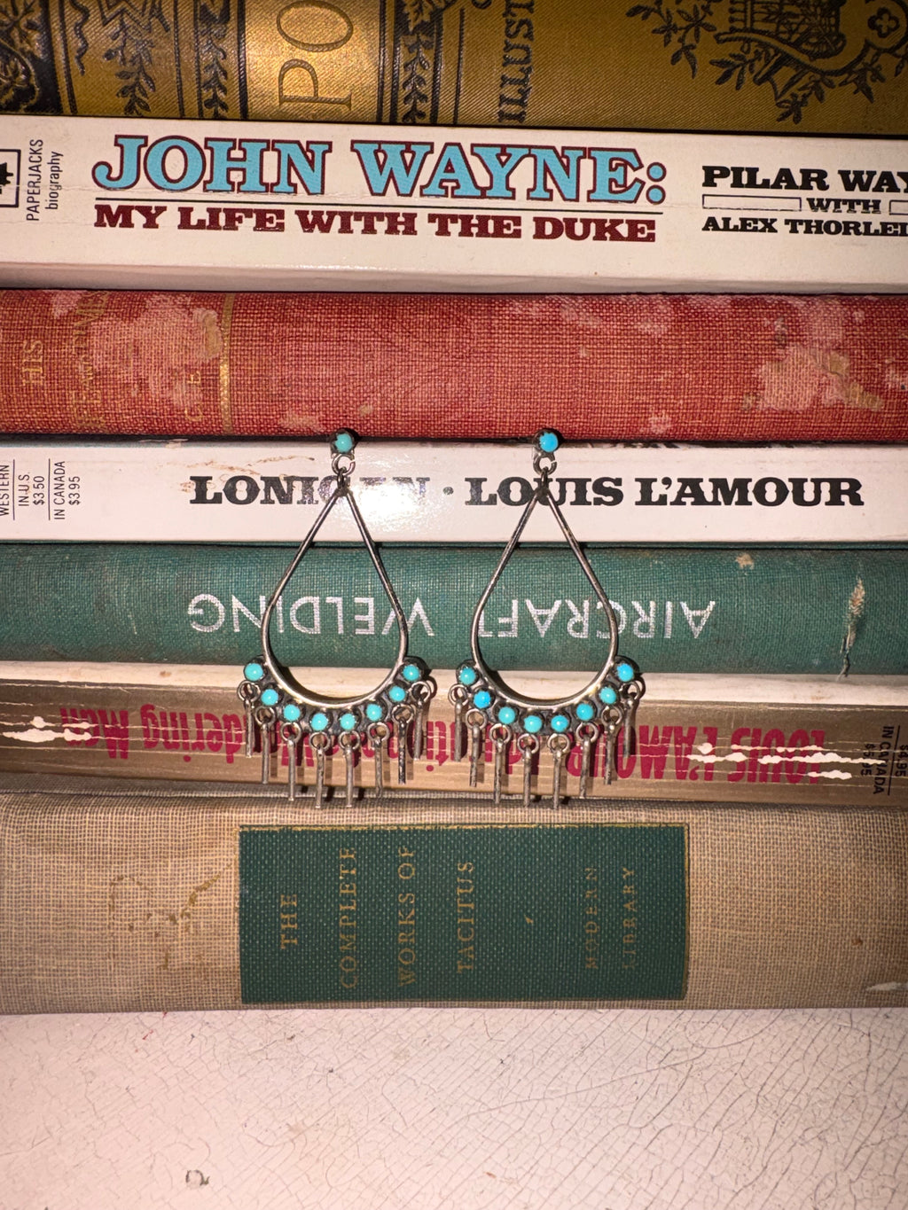 Vintage Zuni Turquoise Earrings