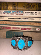 Vintage Navajo Silver & Turquoise Cuff