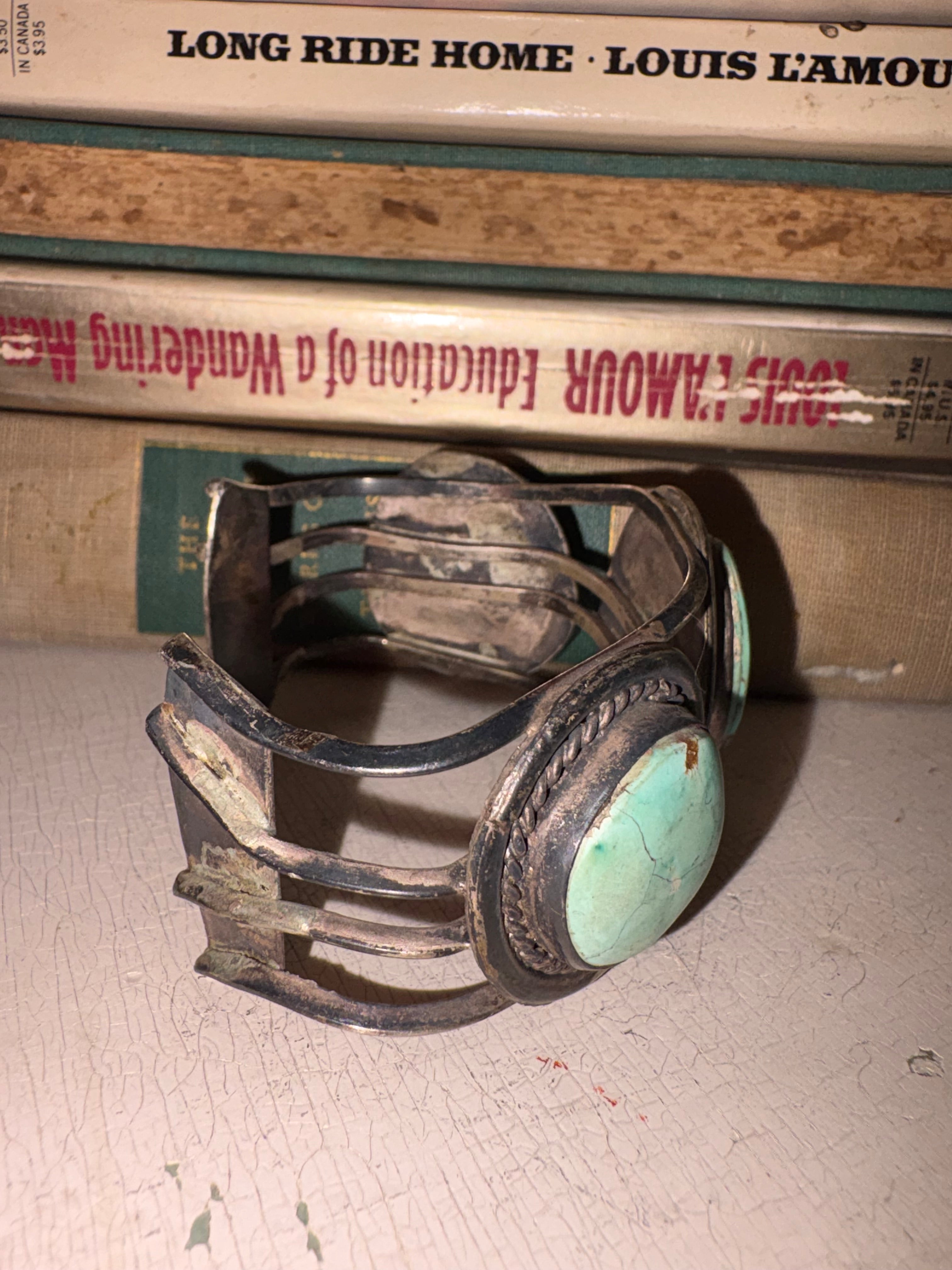 Vintage Navajo Turquoise Cuff