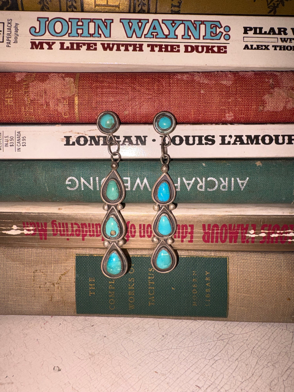 Vintage Navajo Turquoise Earrings