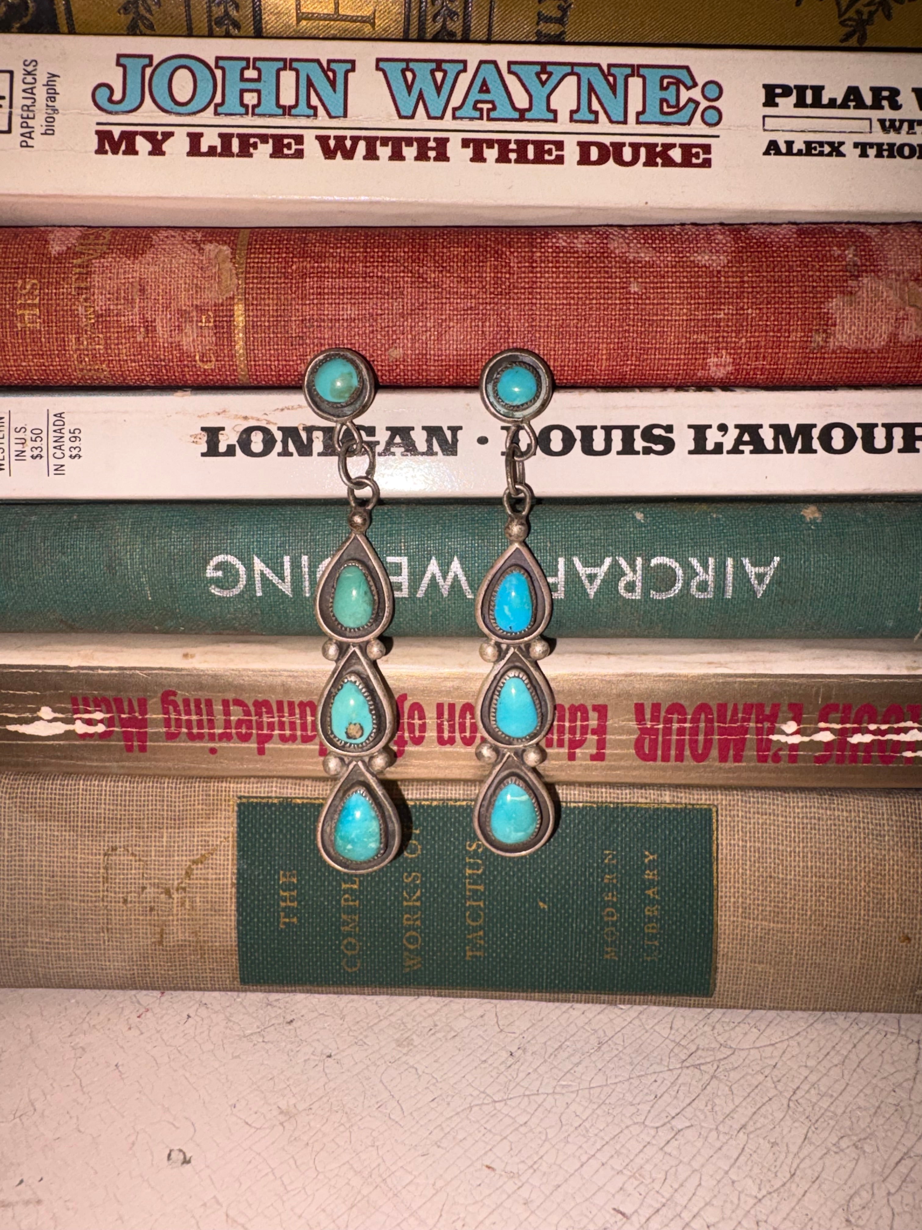 Vintage Navajo Turquoise Earrings