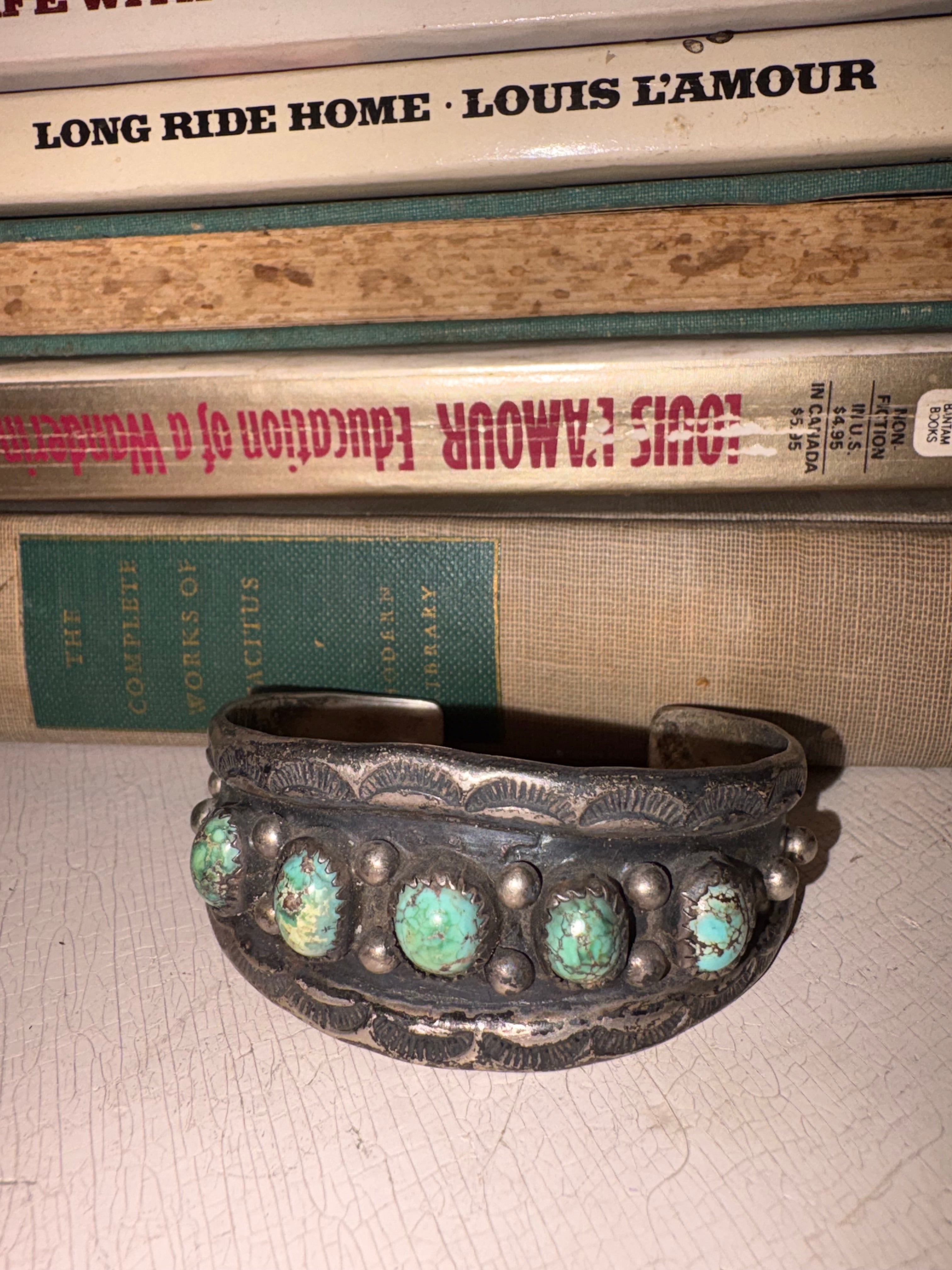 Vintage Navajo Turquoise Cuff