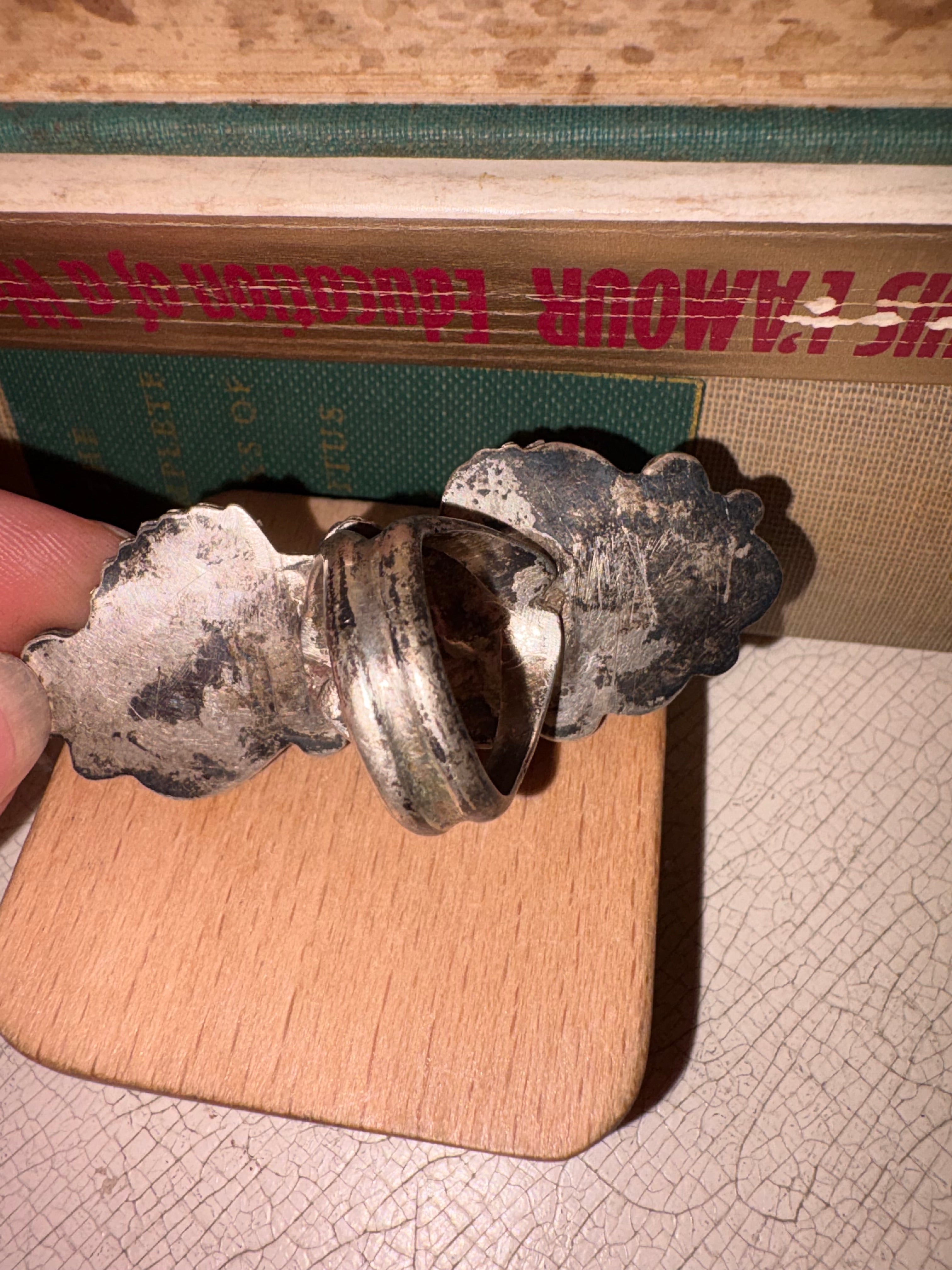 Vintage Navajo Coral & Turquoise Ring