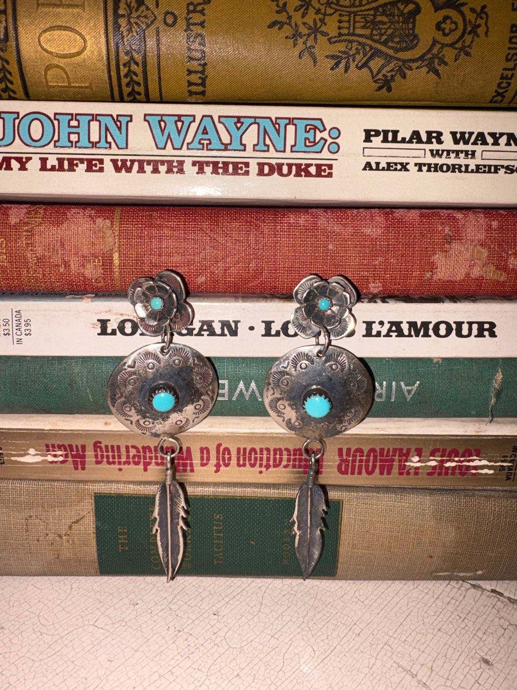 Vintage Navajo Turquoise Earrings