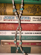 Vintage Turquoise Lariat Necklace