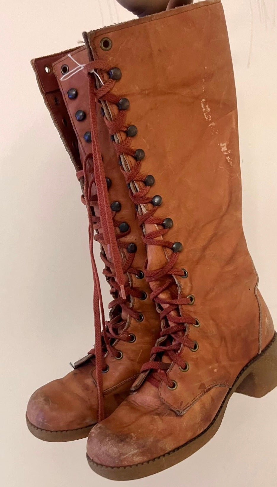 1970s Lace Up Boots